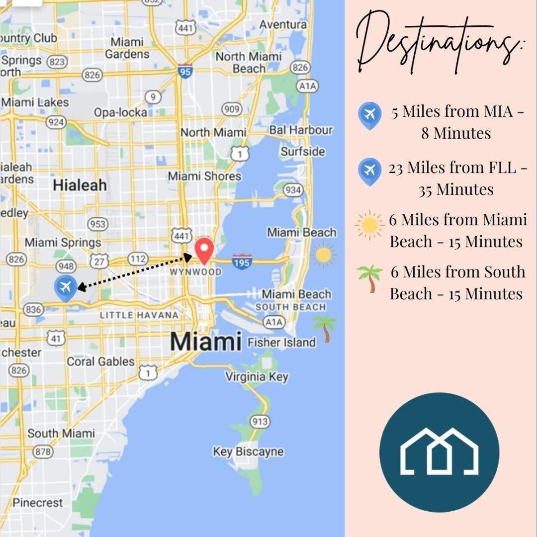 Palm Place Heart Of Miami With Parking Pool And Gym Esterno foto